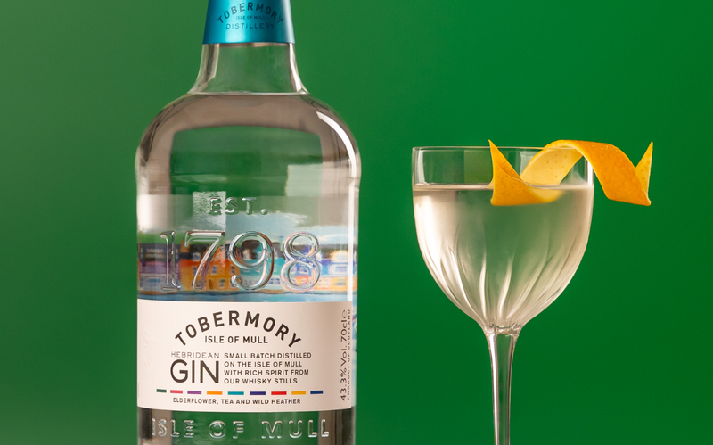 Tobermory Midway Martini Cocktail and Tobermory Hebridean Gin