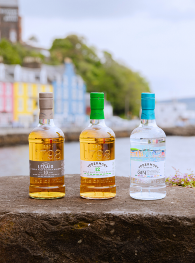 Ledaig, Tobermory Whisky and Tobermory Gin at Tobermory Bay