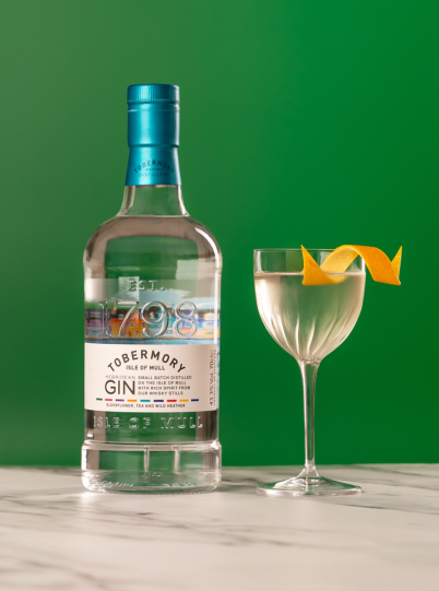 Tobermory Midway Martini Cocktail and Tobermory Hebridean Gin