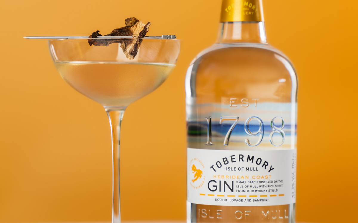 Umami Gin Martini and Tobermory Coast Gin