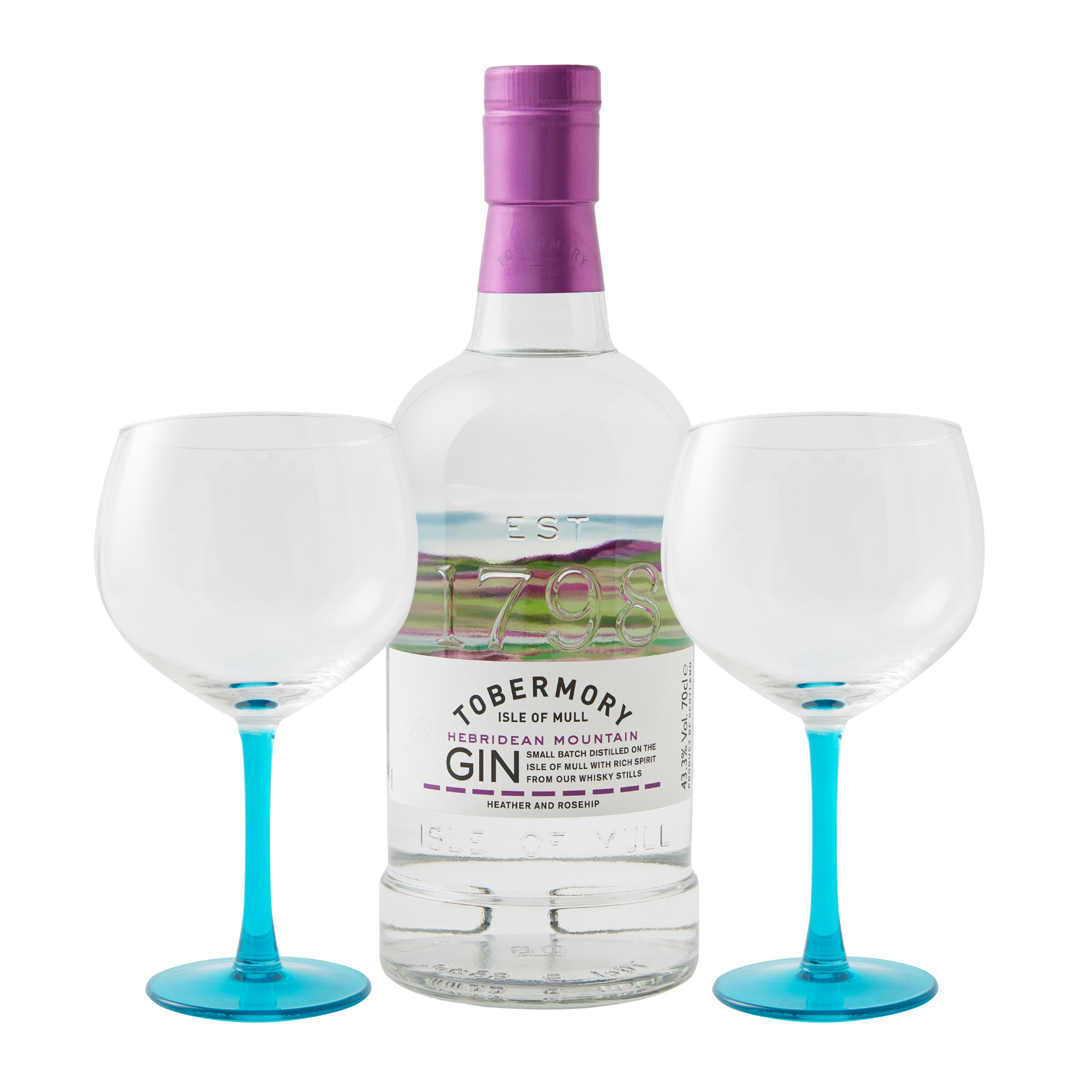 Mountain Gin with 2 x Glass Bundle