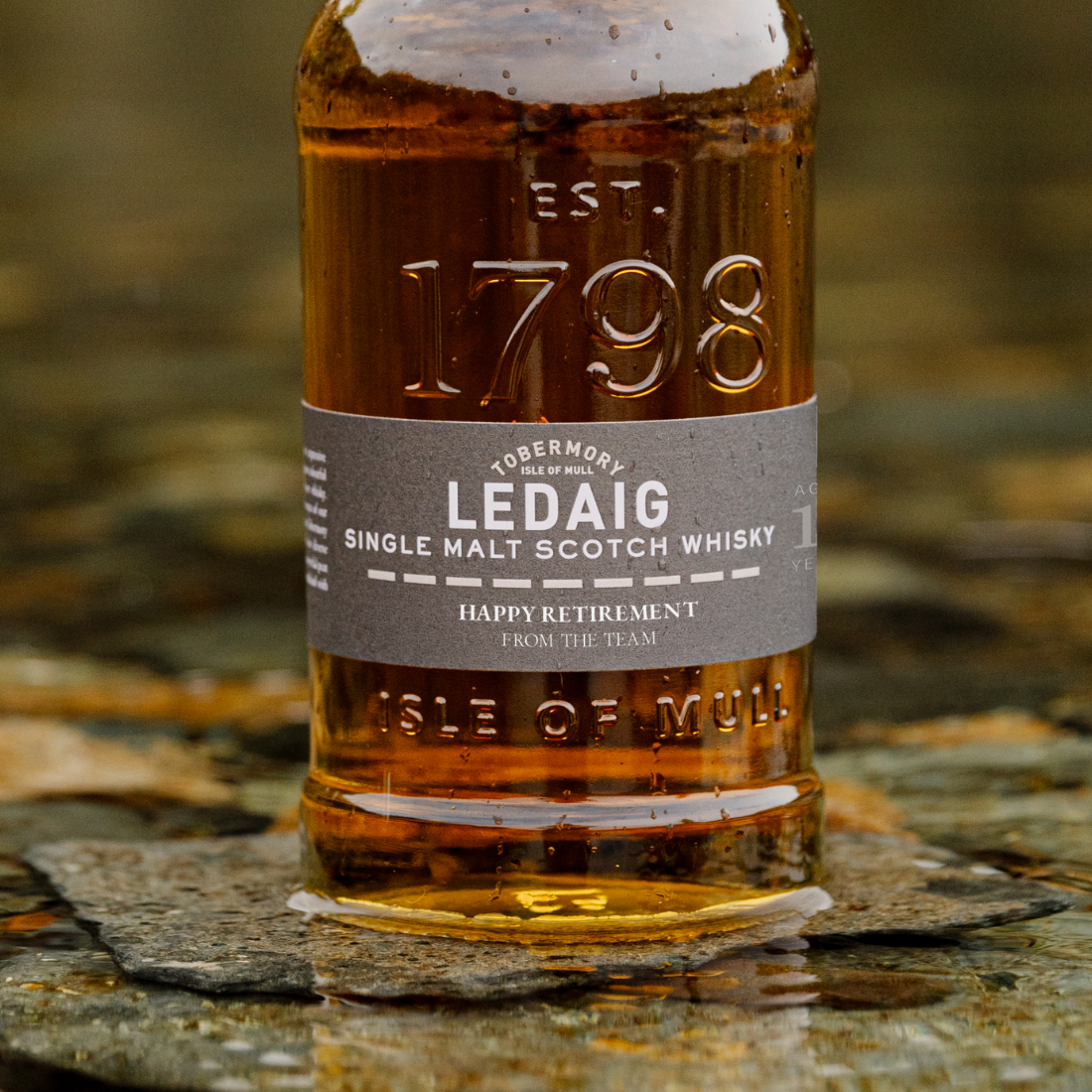 Personalised Ledaig 10 Year Single Malt Scotch Whisky