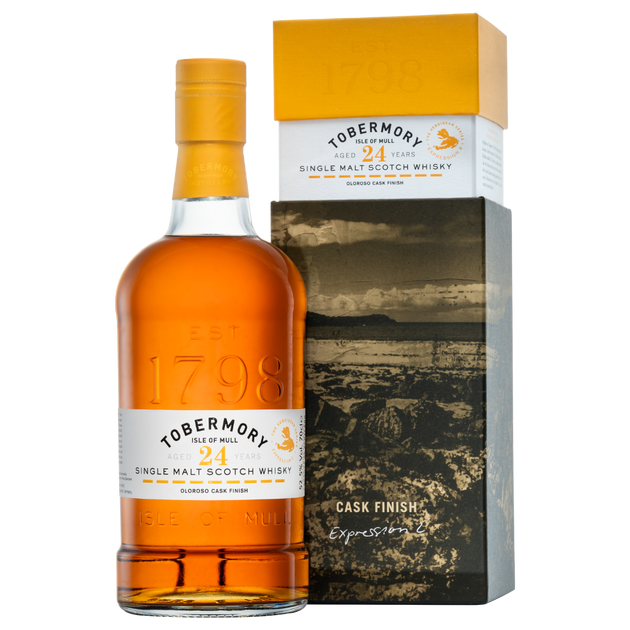 Tobermory Hebridean Series 24 Year Old Bottle and Pack Shot