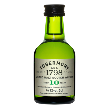 Tobermory 10 year unpeated whisky in a bottle