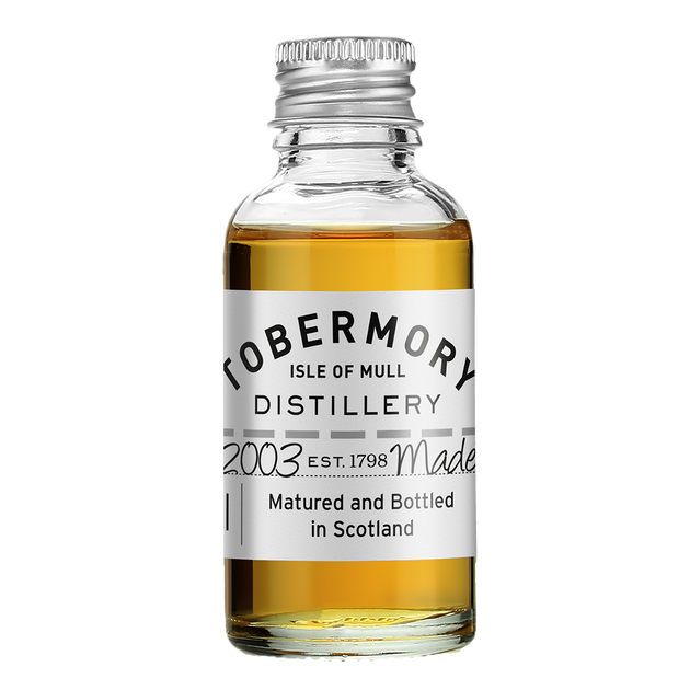 Tobermory 17 year madeira finish whisky in a bottle