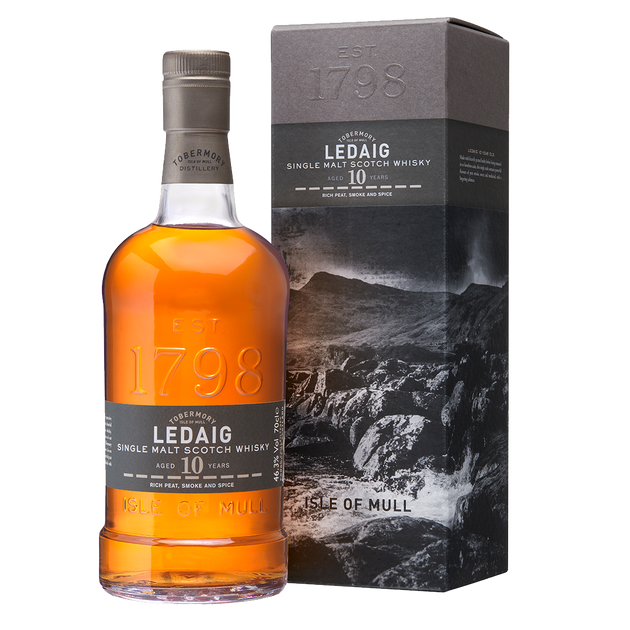 Ledaig 10 bottle and box