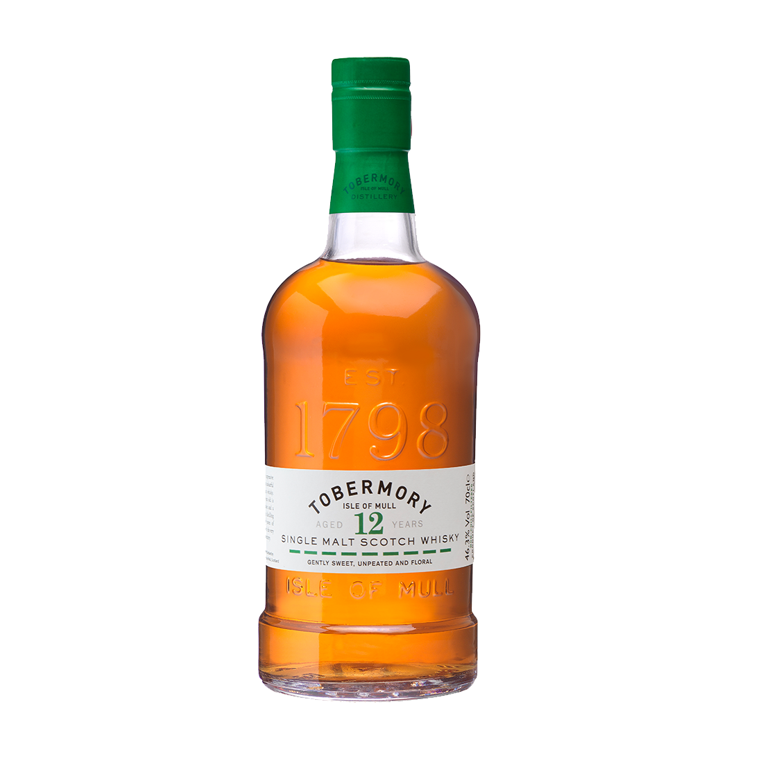 Tobermory 12 year whisky bottle