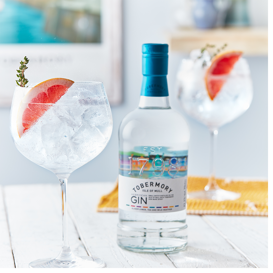 Tobermory gin in a glass