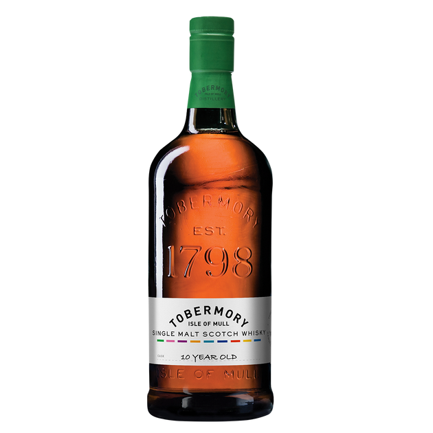 Tobermory Ink 10 year whisky hand bottled with new packaging