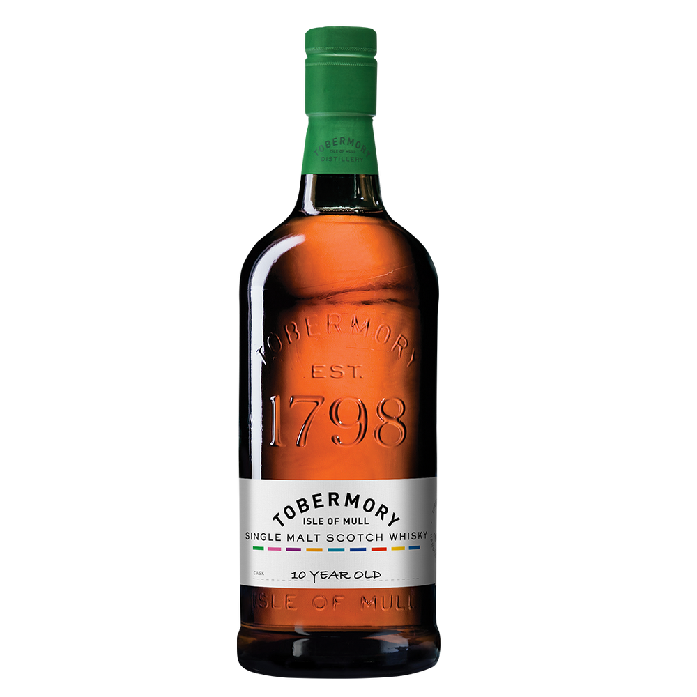 Tobermory Ink 10 year whisky hand bottled with new packaging