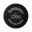 Whisky coaster in black with the Tobermory logo