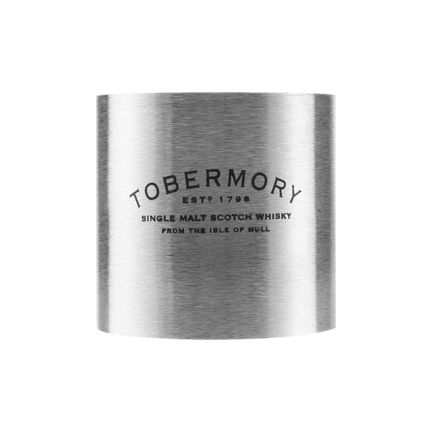 This whisky measure is made from stainless steel and comes with the Tobermory Logo