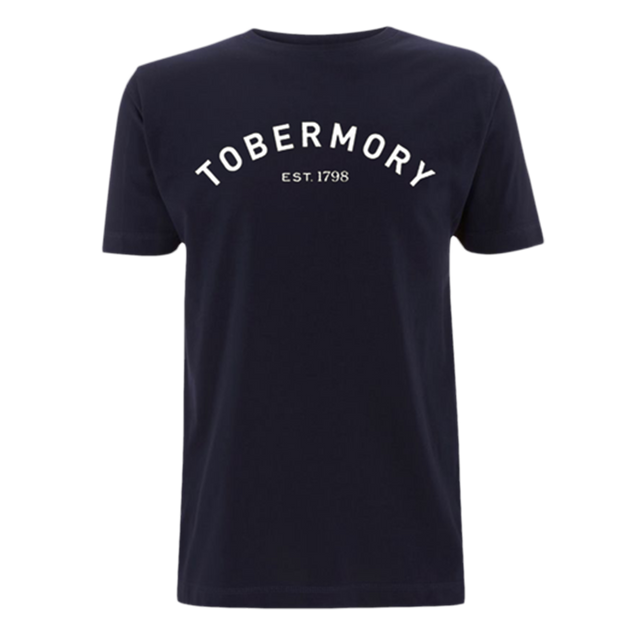 Tobermory whisky t shirt in black