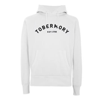 Tobermory whisky hoodie in white