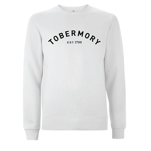 Tobermory whisky sweatshirt in white
